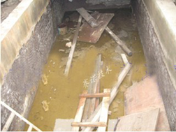 普通硅酸盐水泥与污水接触,几年后就腐蚀严重