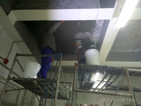 赛诺技术处理配电室顶板漏水